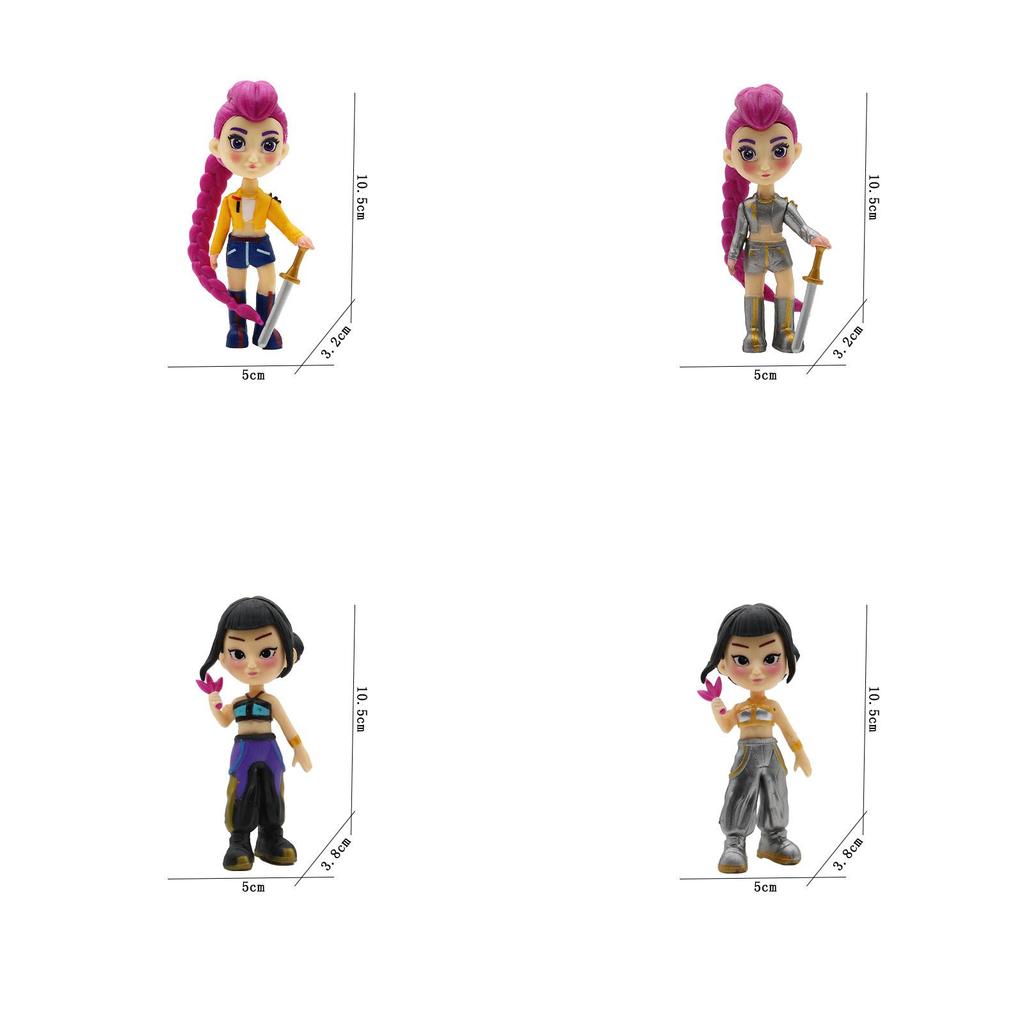 Demon Hunters Kpop Pvc Action Figures Model Toys Desktop Decoration Gifts Kids