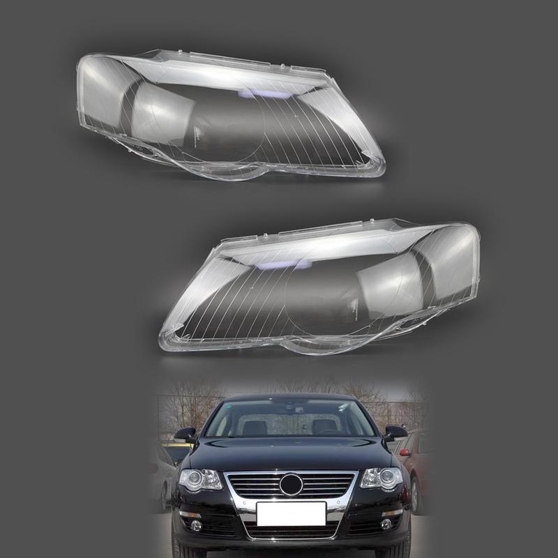 for VW Magotan Passat B6 R36 2006-2011 Car Headlights Lens Shell Halogen and Bi-Xenon Headlamps Transparent Cover Lampshades