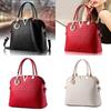 Women Large Pu Shell Shoulder Crossbody Bag Internal Zipper Pockets Style Street