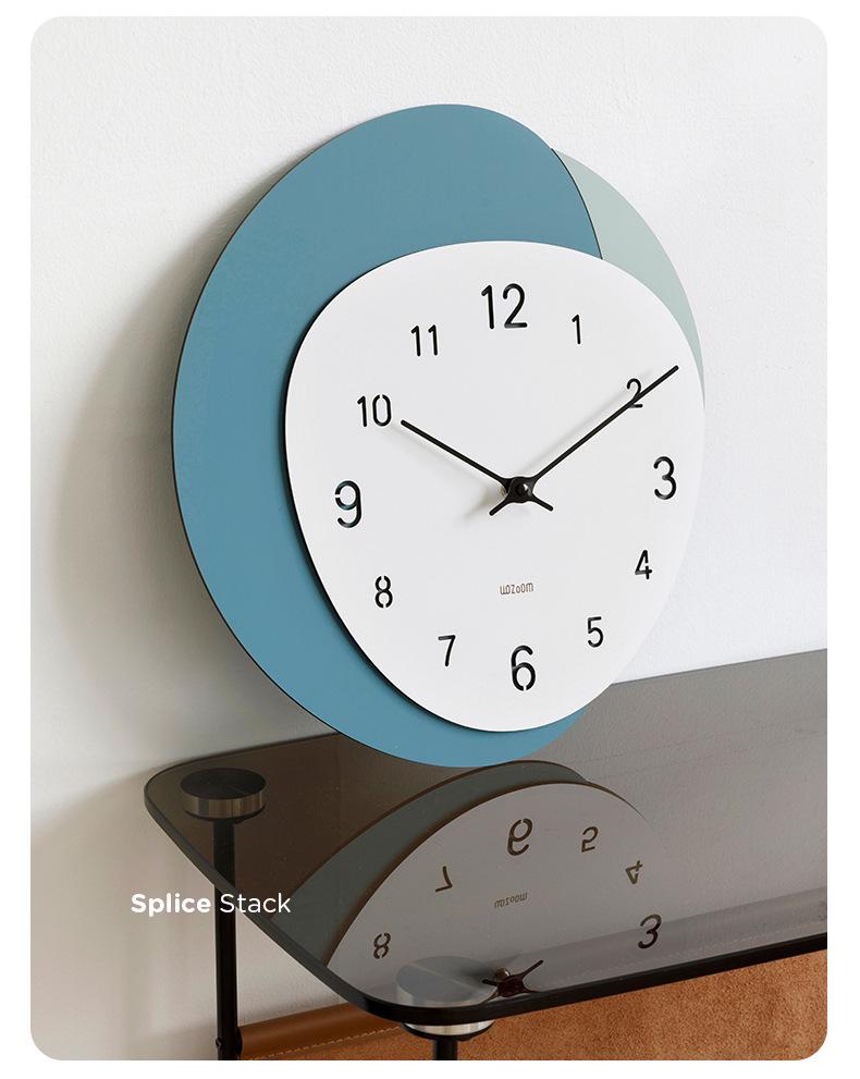 Wozoom Punch-Free Modern Nordic Wall Clock – Minimalist and Creative Design