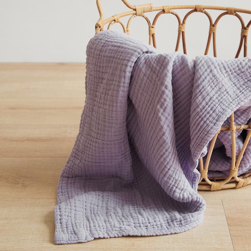 Cotton Blanket 6 Layers Gauze Solid Color Throw Blanket Summer Air Conditioning Towelling Coverlet Quilt Decorate Bed Blankets