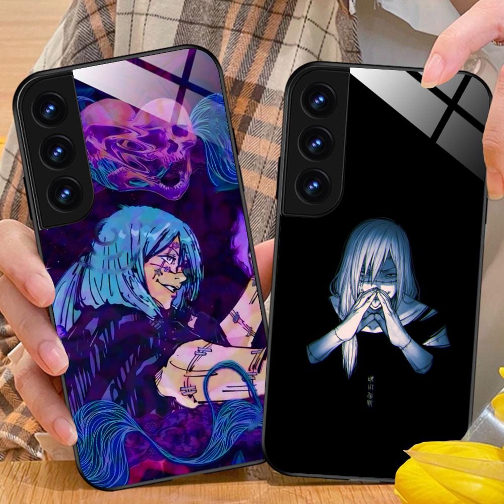 JJK Mahito Phone Case for Samsung Galaxy S26 S25 S24 S23 S22 S21 S20 Note20 Plus FE Ultra Glass Protective Cover