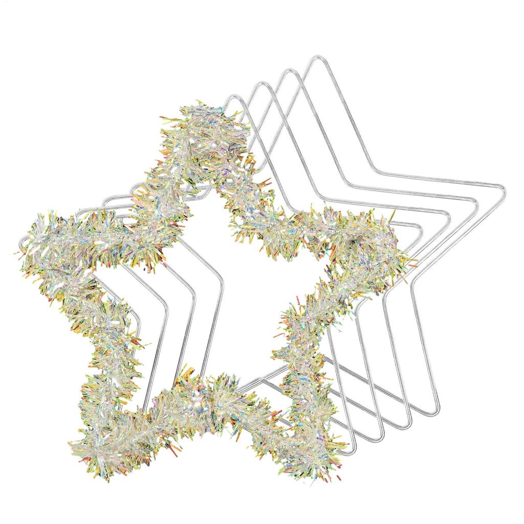 5 Stück Handgemachtes Metallring-Set 20 cm Durchmesser Metallstern-Anhänger Traumfänger DIY-Werkzeug für Kunsthandwerk Floral