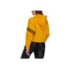adidas Solid Color Logo Print Hoodie Long Sleeve Sweatshirt Women Tops Yellow HT8846