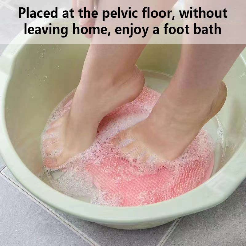Foot Rubbing Back Rubbing Artifact Bathroom Massage Bath To Remove Dead Skin Feet Wash Silicone Bathtub Non-slip Bath Mat Sponge