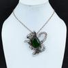Green Fire Labradorite Pendant Copper Wire Wrapped Pendant Rabbit Design Pendant Handmade Gemstone Pendant Copper Jewelry Anniversary Gifts
