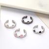 Pink Cute Cat Ear Ring For Women Cats Paw Embrace Tightly Opening Finger Rings Ladies Party Birthday Jewelry Accessories