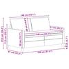 Sofa Set 2 Pcs Blue Fabric