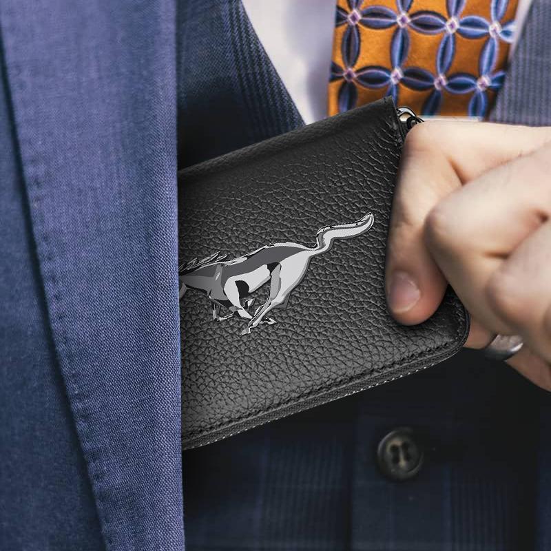 Echtes Leder Auto Führerschein Ausweis Personalausweis Reisepass Kartenetui Für Ford Focus Mk2 Mk3 Fiesta Ranger Mondeo S-MAX Kuga Mustang Autozubehör