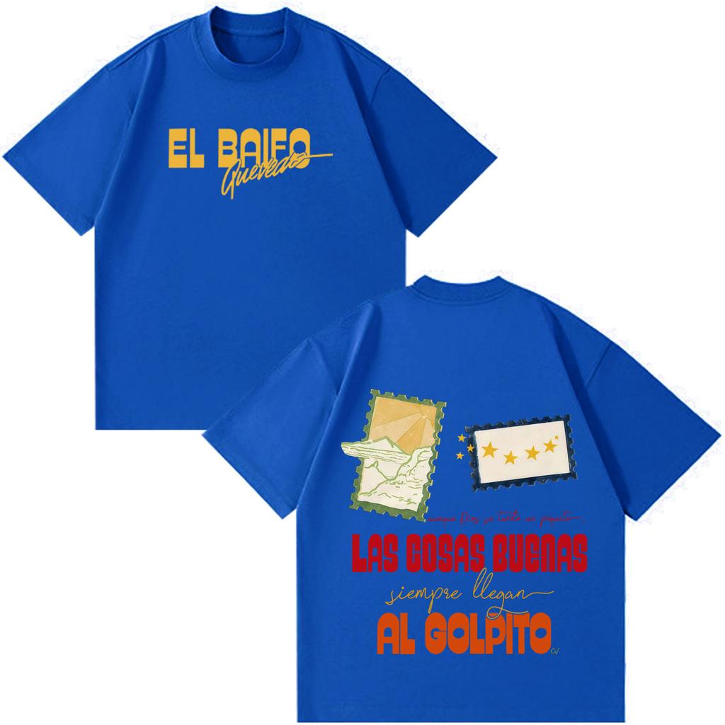 Queved0 El Baifo Album 2026 Tour Print Tshirt Unisex Unisex Fashion Tshirt Summer Cotton Casual Loose Oversized Tshirts Streetwear