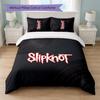 Set Biancheria da Letto 3 Pezzi con Stampa Slipknot Copripiumino con Due Federe Biancheria da Letto Morbida per Camera da Letto Domestica
