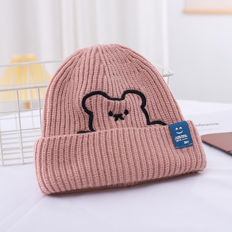 Зимові літерні вовняні шапки Жіночі корейські модні теплі в'язані шапки Шапки для захисту вух