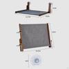 Cat Window Hammock Shelves Foldable Storage Wooden Frame Bed Perch for