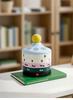 Colorful Rotating Calendar Box Resin Box Ceramic Top Ball Ornament Office Mood Study Instagram Desktop Decoration