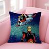 UUFO RobotT Anime Cushion Cover Natural Linen Pillow Case DoubleSided Print Decorative Sofa Pillowcase Home Decor Gift