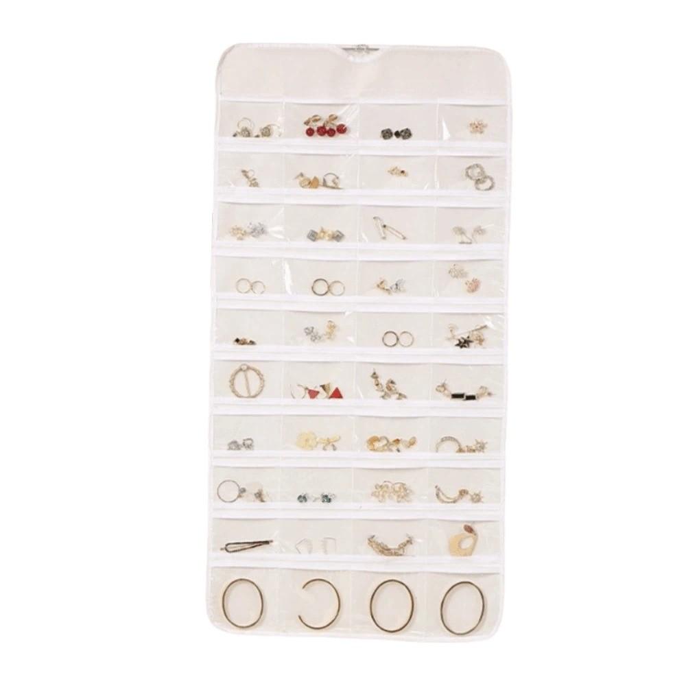 Große Kapazität Schmuckaufbewahrungstasche Vliesstoff Schmuck-Display-Halter Kleinkram-Sortierung