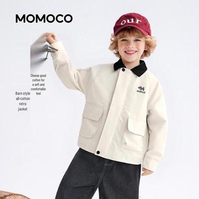 Mami Maka Boys' Spring Shirt Collar Jacket