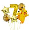 Balloon Monster Set Birthday Party Decoration Aluminum Film Balloon Vibrant Multi-Colored Balloon Pikachu Children'S Party Supplies