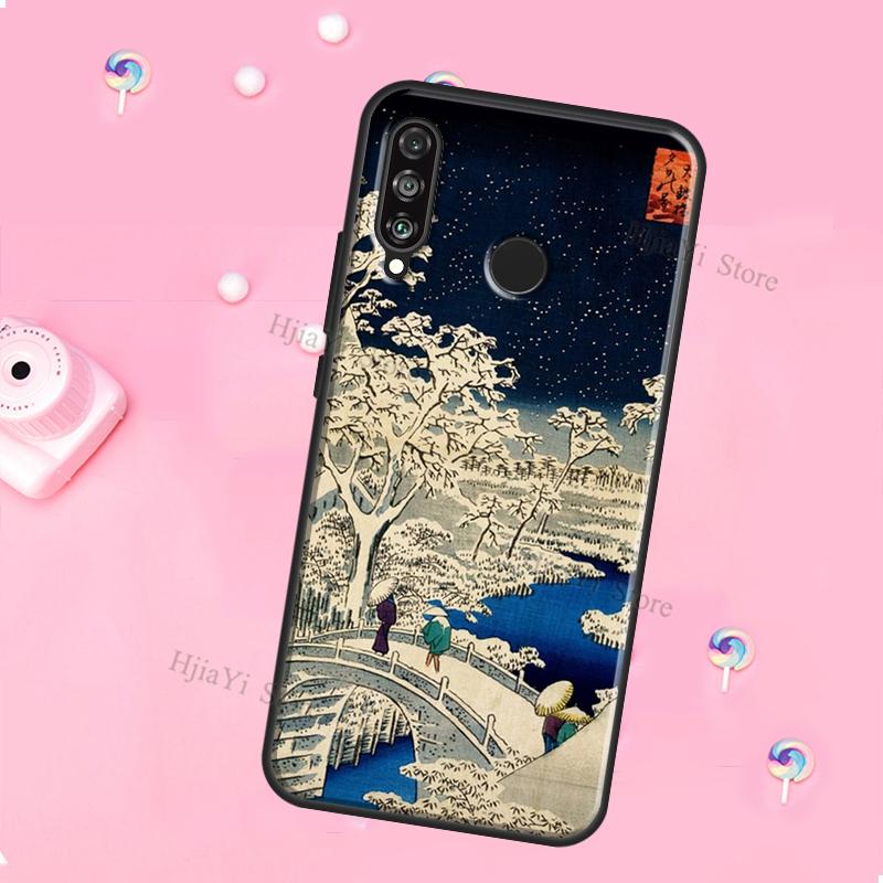 Japanese Style Ukiyo-e Art For Huawei Honor Magic 5 Lite X8 X9 X8a X9a 50 70 P20 P30 P40 P50 P60 Pro P Smart 2019 Case