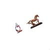 Abstract Thinker Resin Horse Statue Figurine Ornament for Bedroom Drawer Office Shop Bookshelf Desk