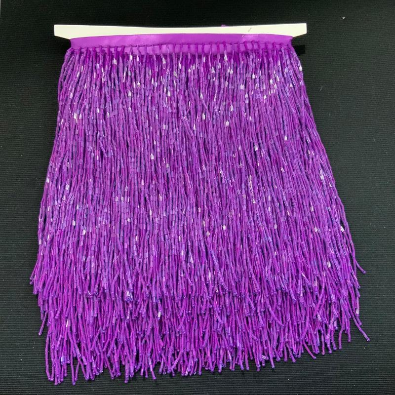 High Quality 14cm Fringe Trim Long Beaded Tassel Decorative Fashion Accessories for Dress