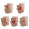 Valentines Day Mothers Day Greeting Card with Envelope Hollow Heart Flowers Gift Card Birthday Party Supplies Wedding Invitation