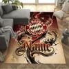 FC Bayern München Fan Art Teppich Design für Studentenwohnheim Küche Esszimmer Spielzimmer Rutschfester Teppich Anime Büro Dekoration Geburtstags-/Weihnachtsgeschenk