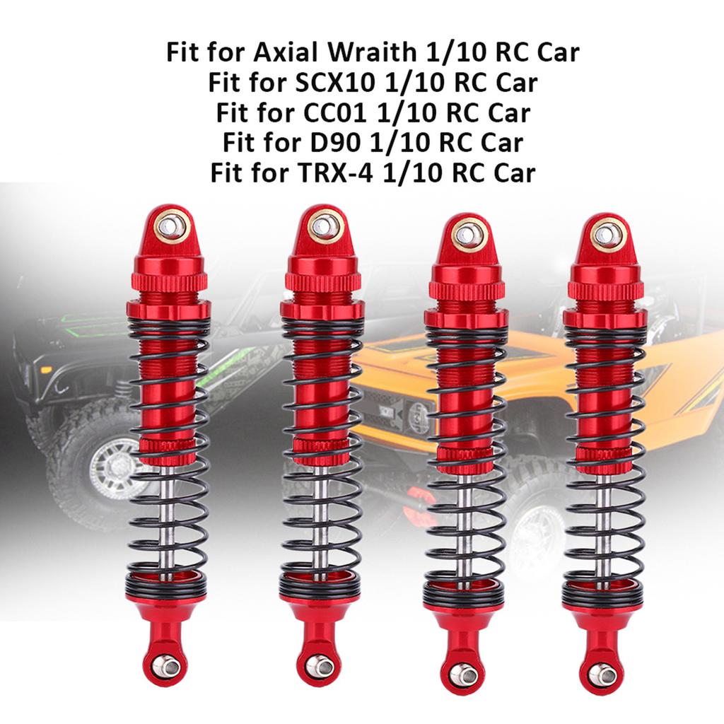 4pcs Aluminium Alloy Red RC A essory Fit for SCX10 D90 1/10 RC Crawler Car