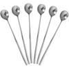 9.5-Inch Long Spoon, Ice Tea Spoons for Ice Cream, Coffee, Cocktail, Stainless Steel Long Spoons for Stirring, Long Handle Spoon, Set of 6