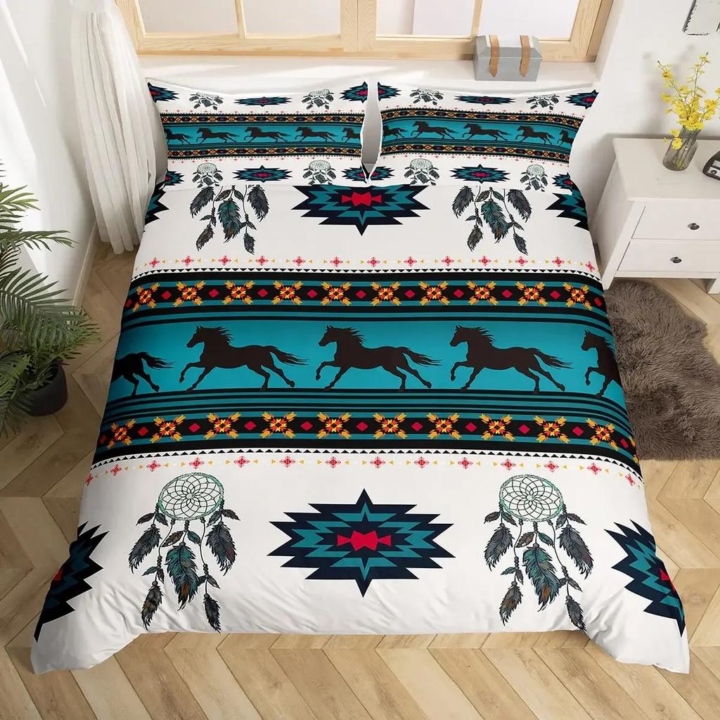 Comforter Dreamcatcher Boho Colorful Dream Catcher Bedding Set Girls Children Women Bedroom Decor Queen