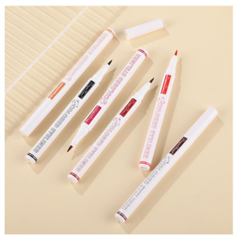 Farbe wasserdichter Eyeliner wasserdichter Anfänger weiblicher ultrafeiner weißer Eyeliner