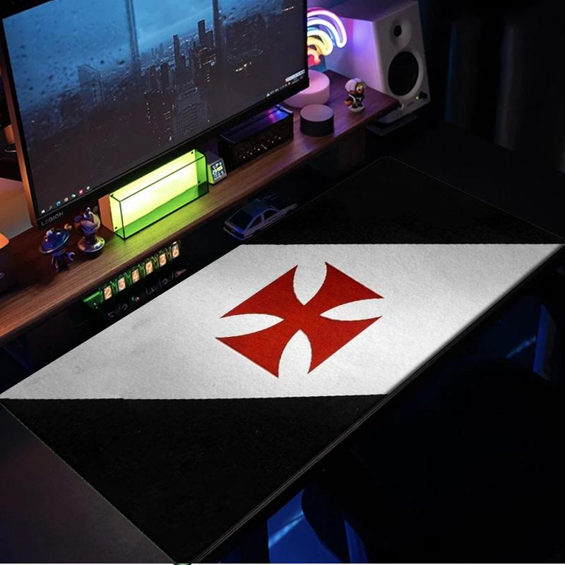Red Cross CR Flamengo mouse pad, rubber base, esports desk mat, mouse pad for gamers and office use, gaming desk , easy to clean mat