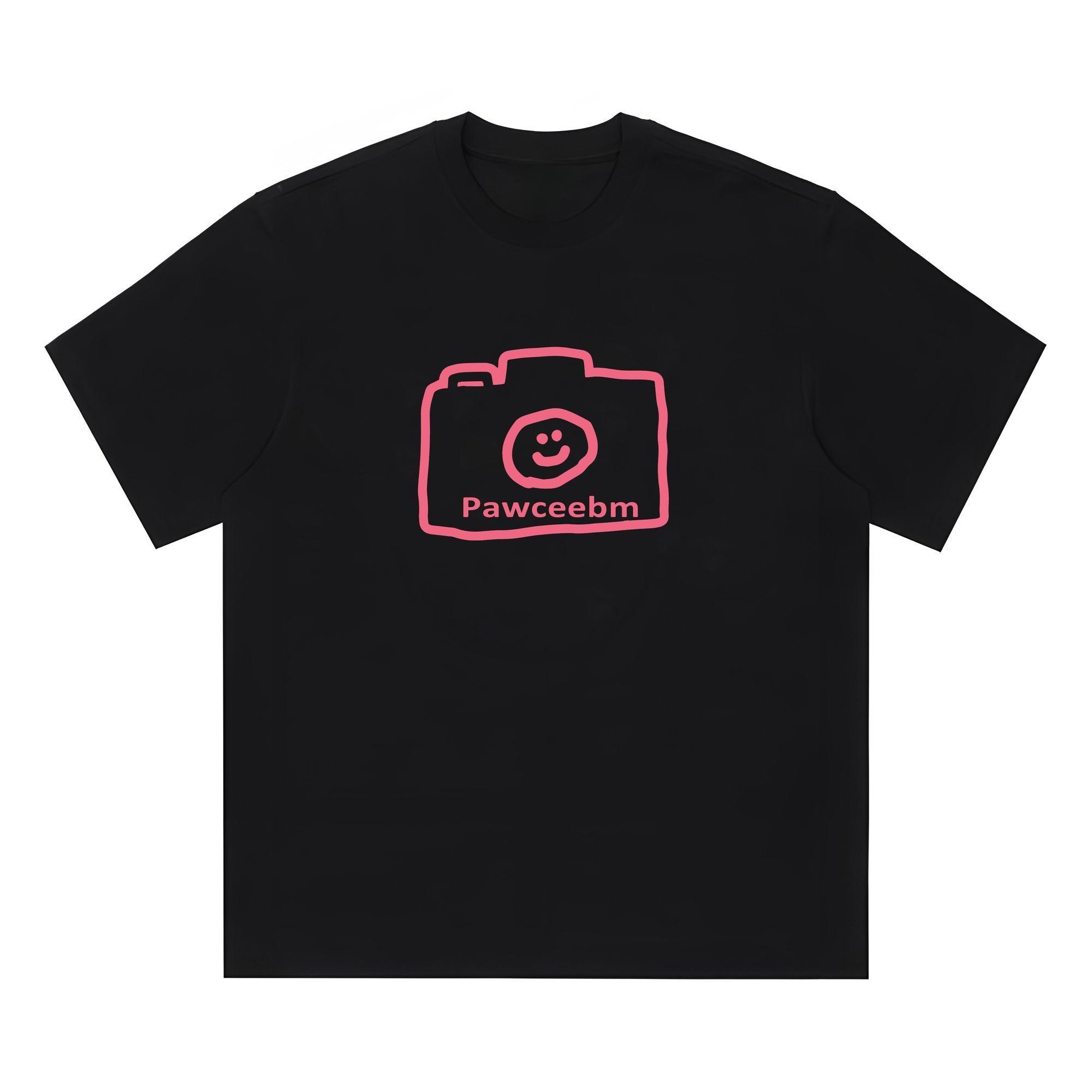 

Летний тренд Футболка мужская из чистого хлопка с круглым вырезом и коротким рукавом, американская ретро, свободная, повседневная, парная, универсальный топ с половинным рукавом 4XL