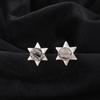 Natural Black Rutile Gemstone 925 Sterling Silver Jewelry Stud Earrings 0.44" EE-175-27