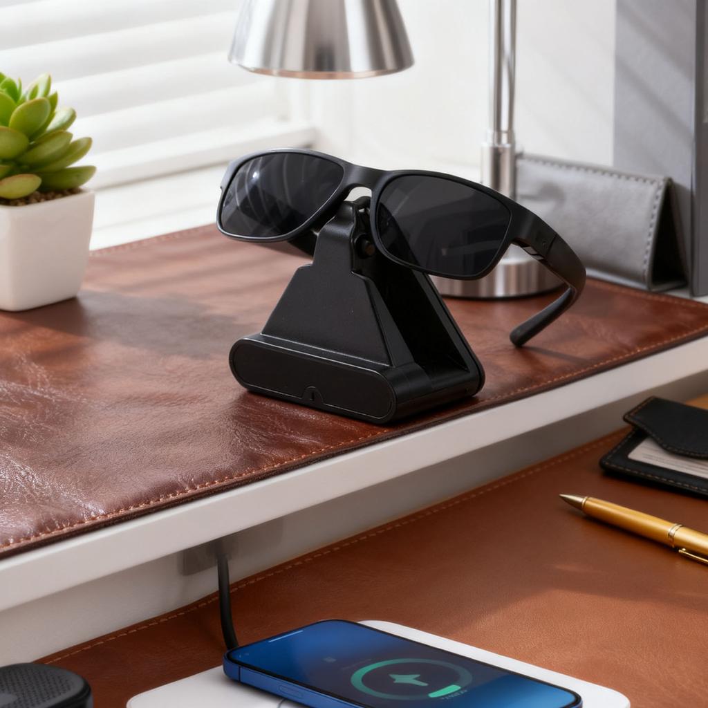 Charging Dock Fit for Meta Headliner Smart Glasses High Efficiency Safe USB Smart Glasses Charging Stand with LED Indicator