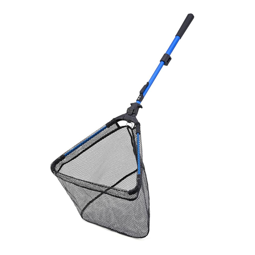 Portable Retractable Fishing Net Telescoping Landing Net Non-Slip Folding Fishing Net for Easy Catches & Release