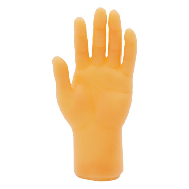 Put On The Plastic Gloves for Playing with And Petting Cats and Massage The Left and Right Little Hands