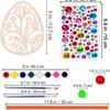 Painting Kit DIY 3D Easter Eggs Children Wooden Craft Creative Art Set Educational Activity Holiday Project Decor Making