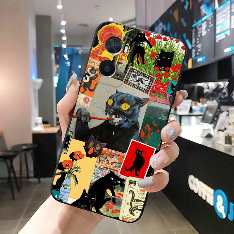 Art Cat Phone Case For OPPO Realme 10 Pro Plus GT 2 Pro X2 Pro XT C25S 8 7 6 Pro 6i GT Master C3 C21 C21Y X3 SuperZoom