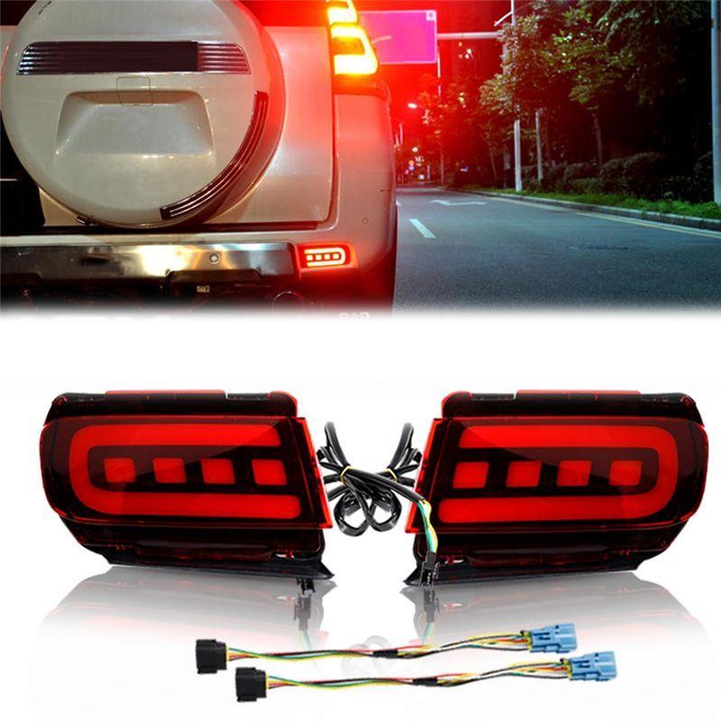 Authentic For Toyota Land Cruiser Prado 150 LC150 FJ150 GRJ150 2010- Rear Bumper Reflector LED Car Tail Lamp Brake Turn Ligh