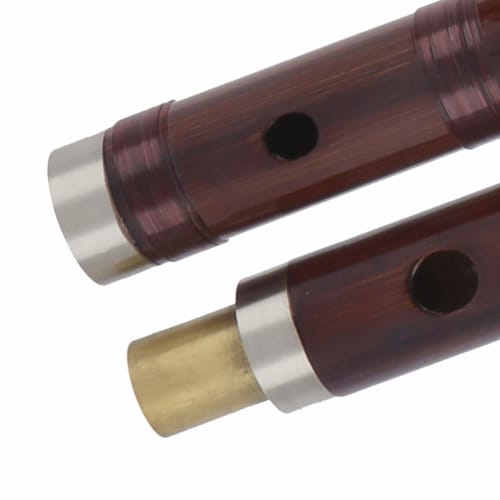 Chinese Bamboo Flute, F Key, 2-Section Design, Accurate Tone Holes, Multi-Purpose Playing, Traditional Handmade, Bitter Bamboo Flute (Key of F)