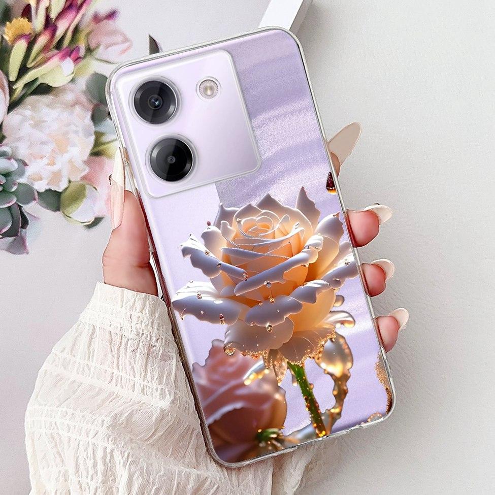 For Xiaomi Poco M7 Pro 5G Case Clear Fashion Luxury Cartoon Funny Cool Painted Soft Phone Case For Poco M7 Pro 5G Back Cover