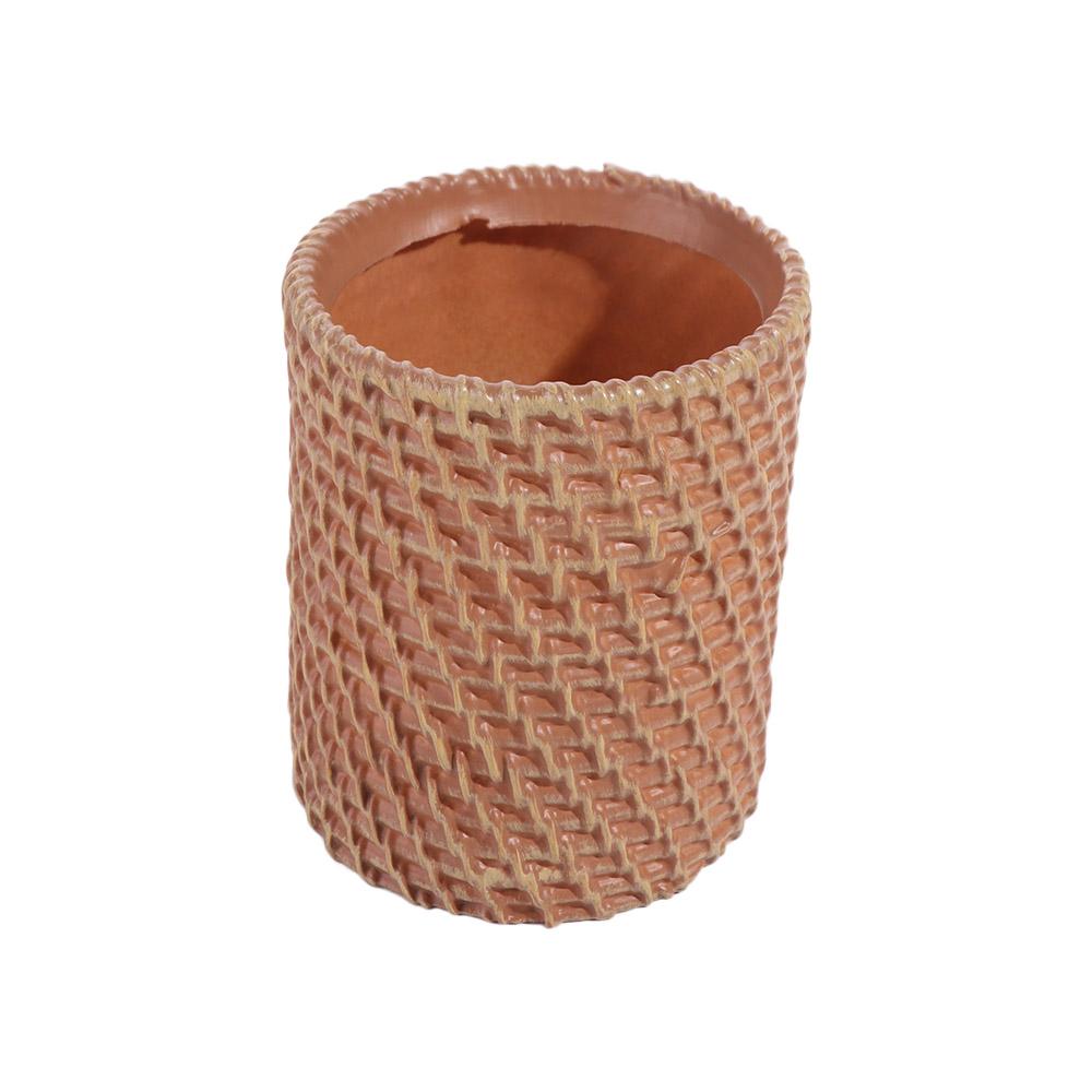 Simple Rattan Pen Holder Stationery Storage Tableware Holder Vine Pen Holder  Desk Organizer