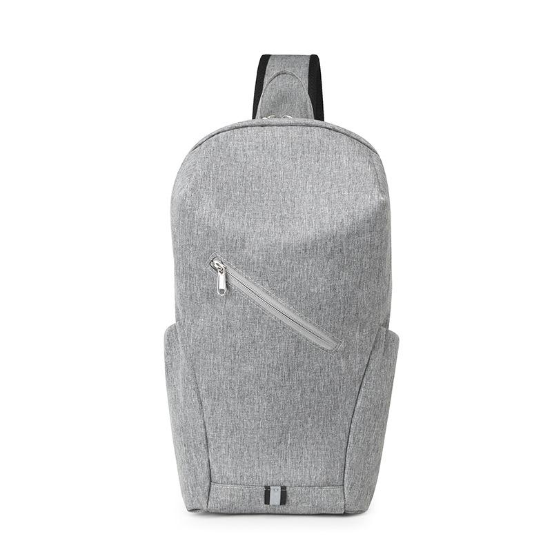 

Простая и легкая мужская нагрудная сумка, новая дорожная сумка через плечо для отдыха и путешествий, высокая ценность 01 серый