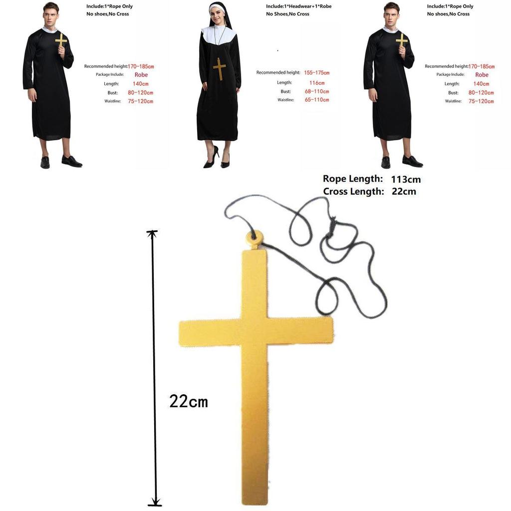 Captivating Priest Costume Robe With Classic Godfather Style For Memorable Halloween Celebrations