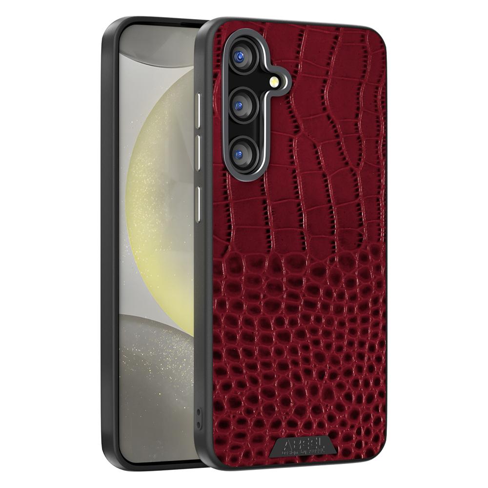ABEEL For Samsung Galaxy S24 FE Magnetic Case Crocodile Texture Micro-Embossing Back Cover A
