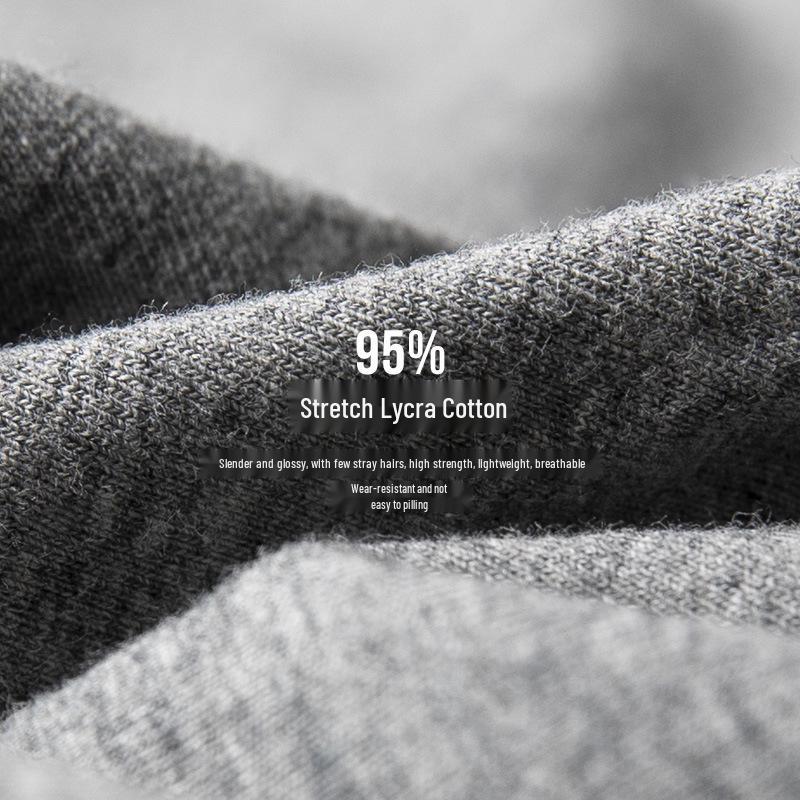 Men's Anti-Friction Cotton Boxer Briefs - Large Size, Breathable for Sports and Running