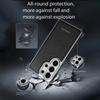 Premium Vintage Leather Case for Samsung Galaxy S26 Ultra S25+Plus S24 with Kickstand Holder Business Stylish Plating Frame