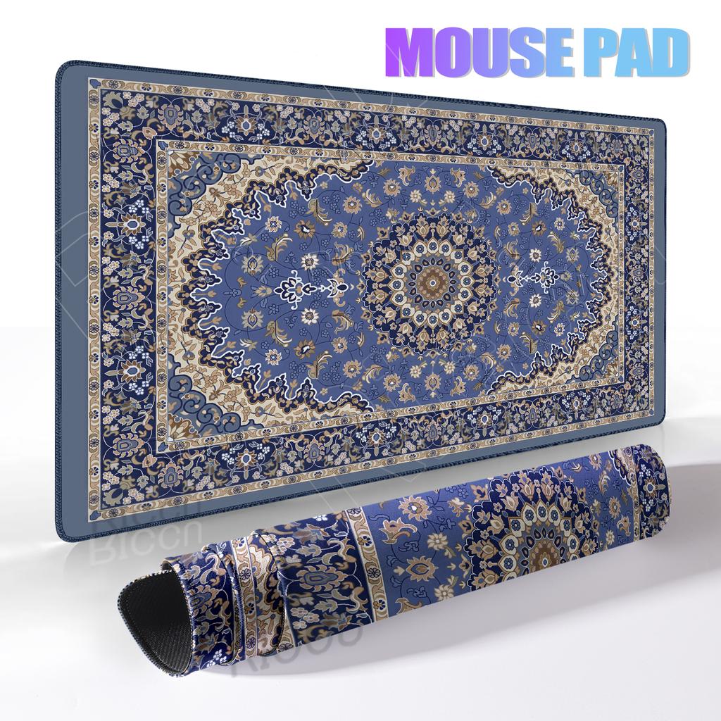 Retro Persian Carpet Pattern Mousepad Computer Gamer Rubber Keyboard Gaming Speed Mousemat Office Desk Accessries Free Shipping