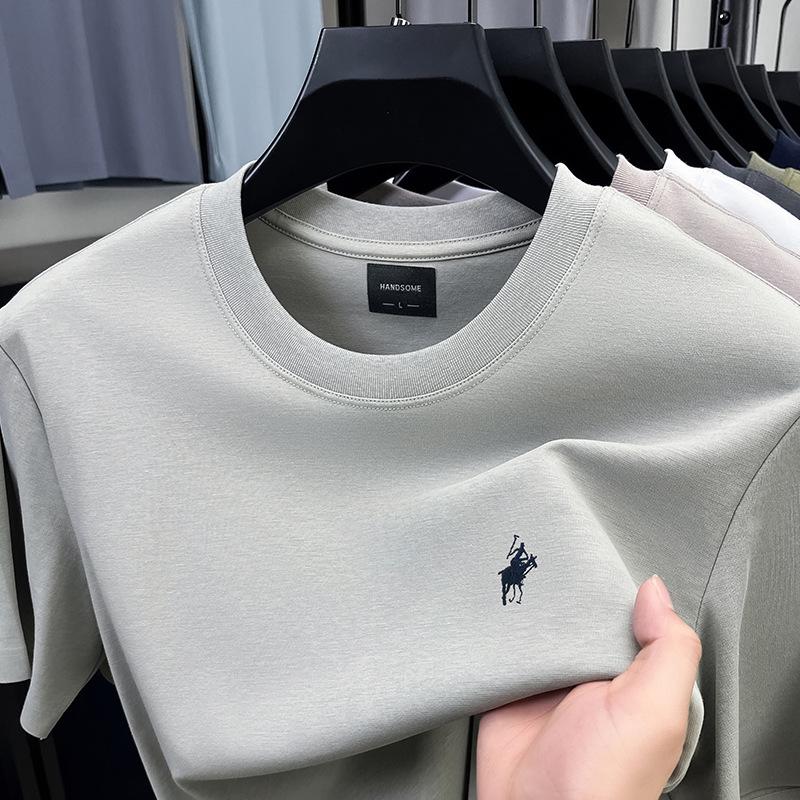 Men's Premium Casual Embroidered Short-Sleeve T-shirt